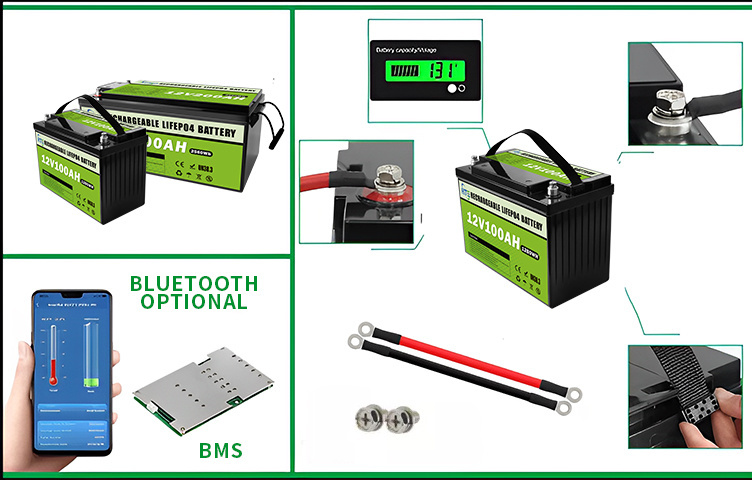 12v 50ah 100ah 150ah 200ah 300ah 400ah lifepo4 battery cost performance 100 ah lithium ion batteries for storage solar power