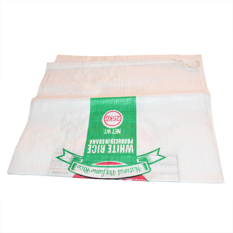 China Wholesale 50kg 50lb 100kg Saco Poly Plastic PP Woven Sacks New Empty Rice Bag