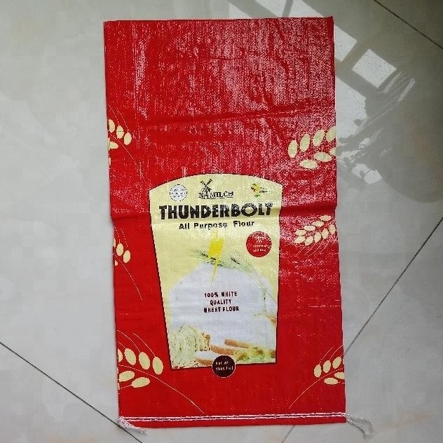 Heat Seal 25kg 50kg Food Safe Custom Printing Plastic Bag for Rice Packing Bag