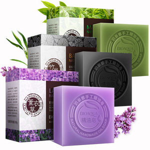 BIOAQUA natural bamboo charcoal honey blueberry rose aloe vera essential oil face soap