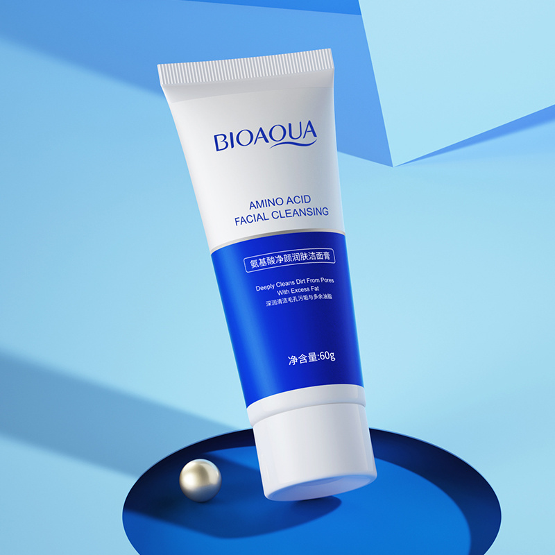 OEM BIOAQUA Custom Amino Acids Whitening Moisturizing Sensitive Combination Skin Face Cleanser