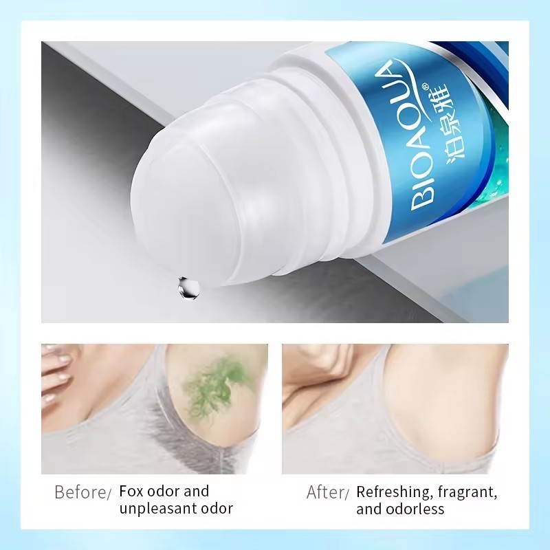 OEM Bioaqua Private Label Men's Summer Roll-On Antiperspirant Lotion long lasting Fragrance Deodorant