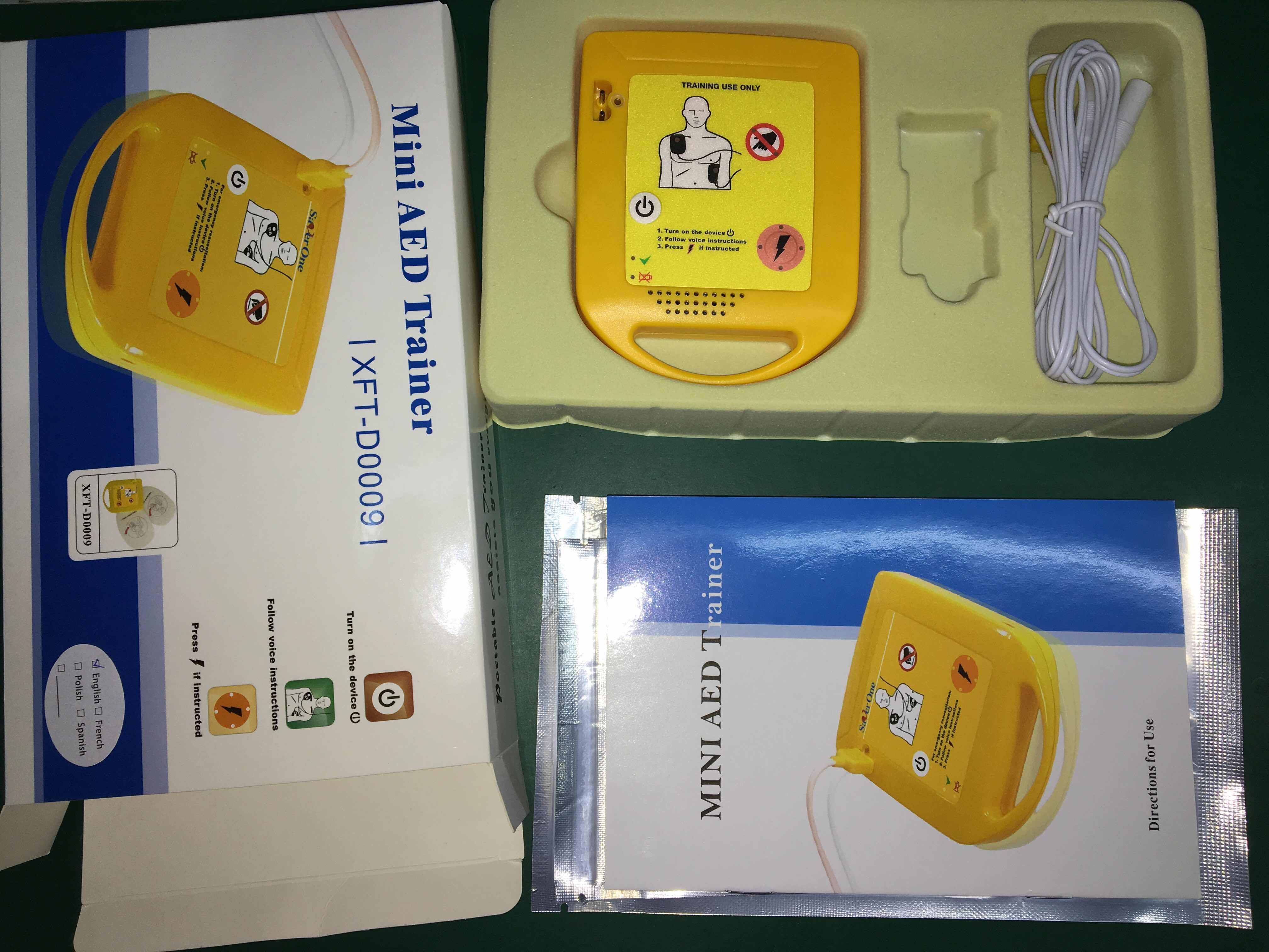 XFT-D0009 mini aed trainer Professional aed trainer defibrillator for Automated External Defibrillator Practice