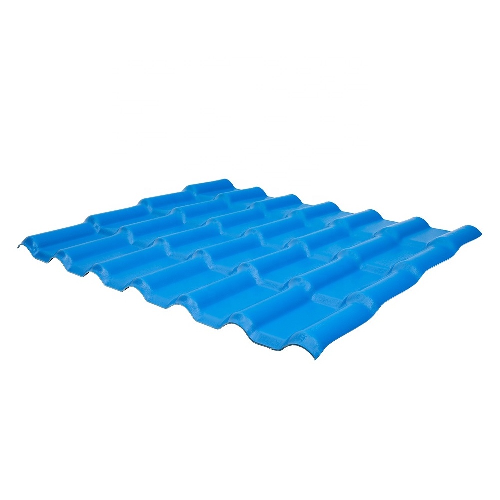 Synthetic resin roof tile chinese economic asa pvc plastic roof tile for house teja pvc upvc roof sheet