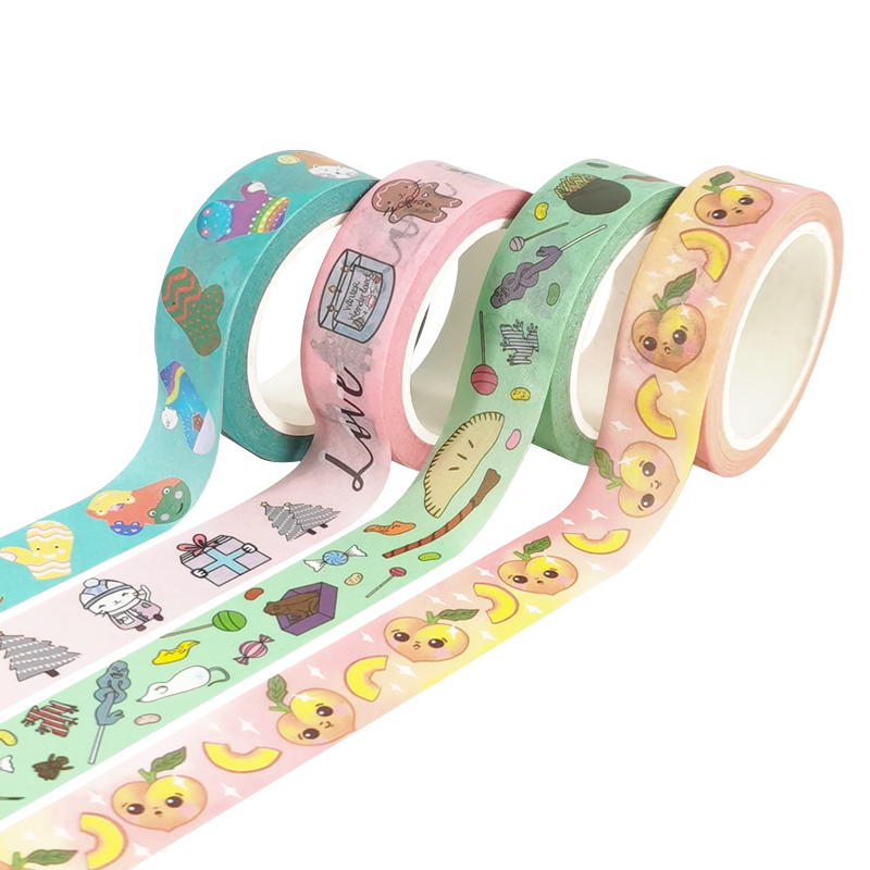 Wholesale hight quality custom printed cute washi paper tape