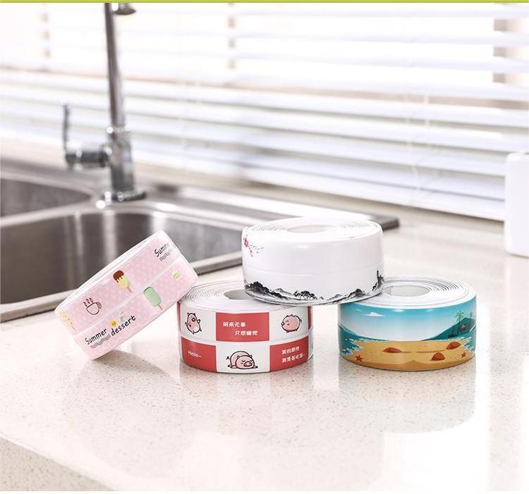 Self Adhesive PVC Bathtub Caulk Strip Tape Caulking Sealing Tape for Kitchen Countertop Bathroom Sink,Toilet sealing for masking