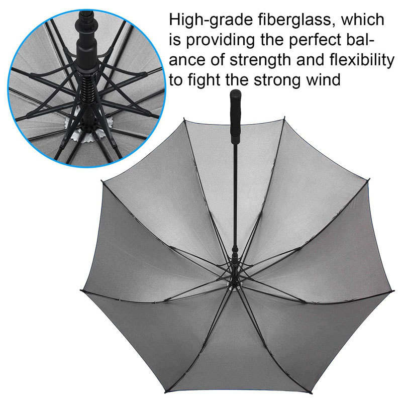 Good Quality China Factory Hot Uv Parapluie Sombrillas Carbon Fiber Double Layer Golf Umbrellas