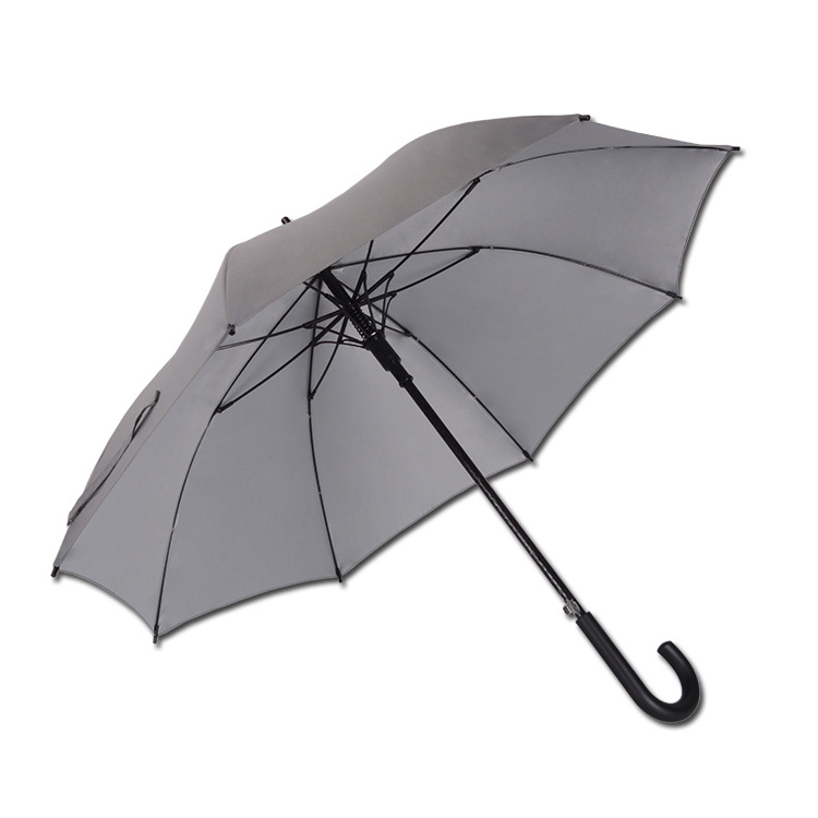 Hot Products Rain Uv Fiberglass Shaft Heated Handle Parasol Parapluie Sombrillas Straight Umbrellas