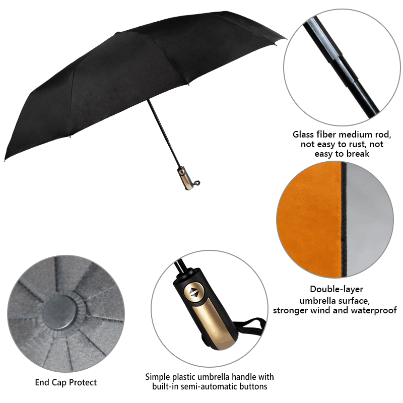 Morden Style Windproof Automatic Folding Umbrella Women Men Car Luxury Large Business Umbrella  Double Ten Bone Umbrellas