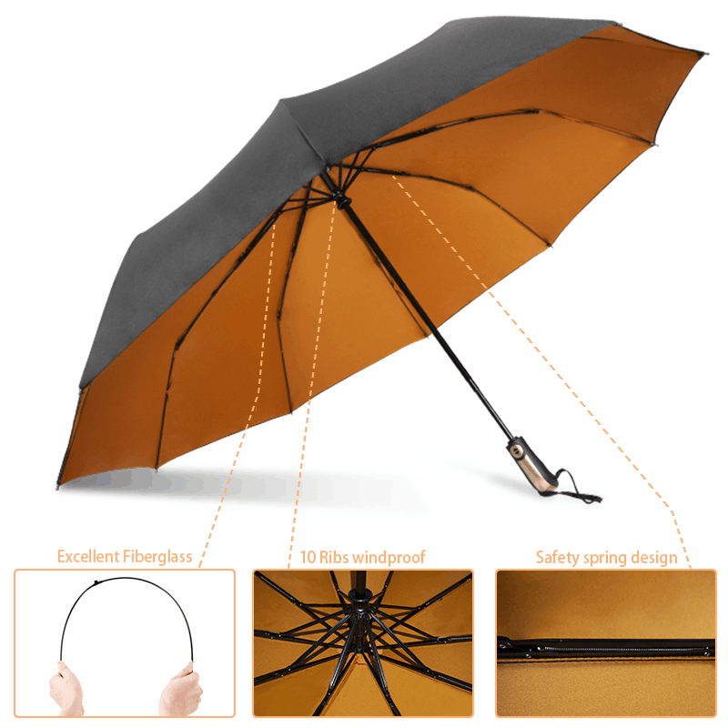 White Blue Pink Black Long Full Body Automatic  Fold Car Windshield Sunshade  Ten Bone Umbrella For Car Scooter