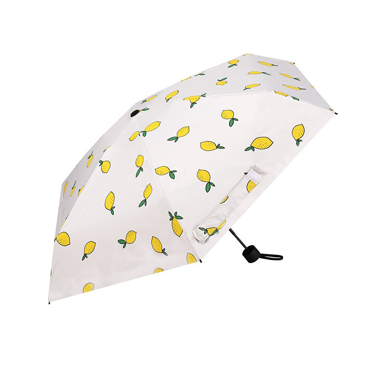 Multiple Colors 95% UV Protection Light Compact Parasol Travel Sun rain pocket Mini Umbrella for Men Women