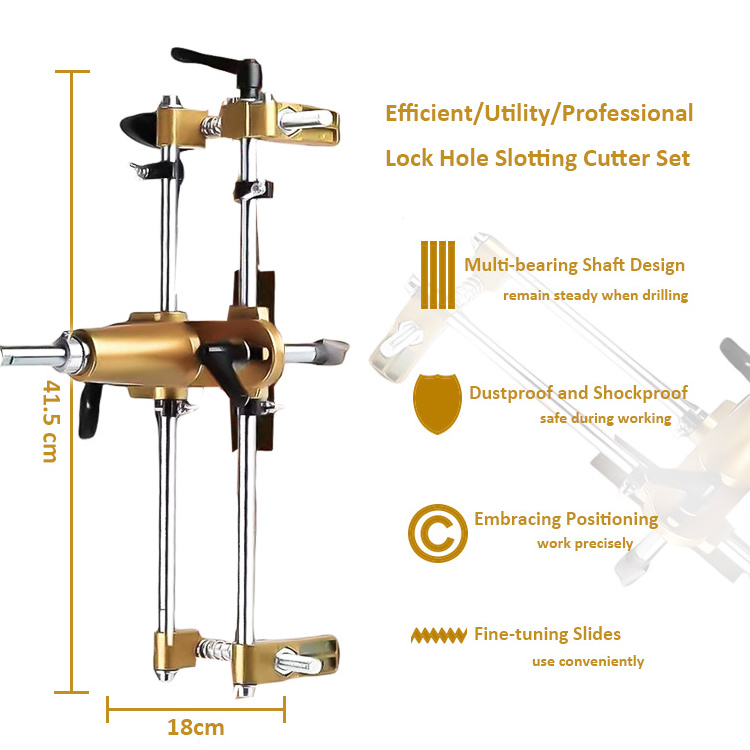 Wisdom Portable Replacement Hole Saw New Tools Door Lock Jig Opener Installation Mortising Fitting Jig Construction Tools