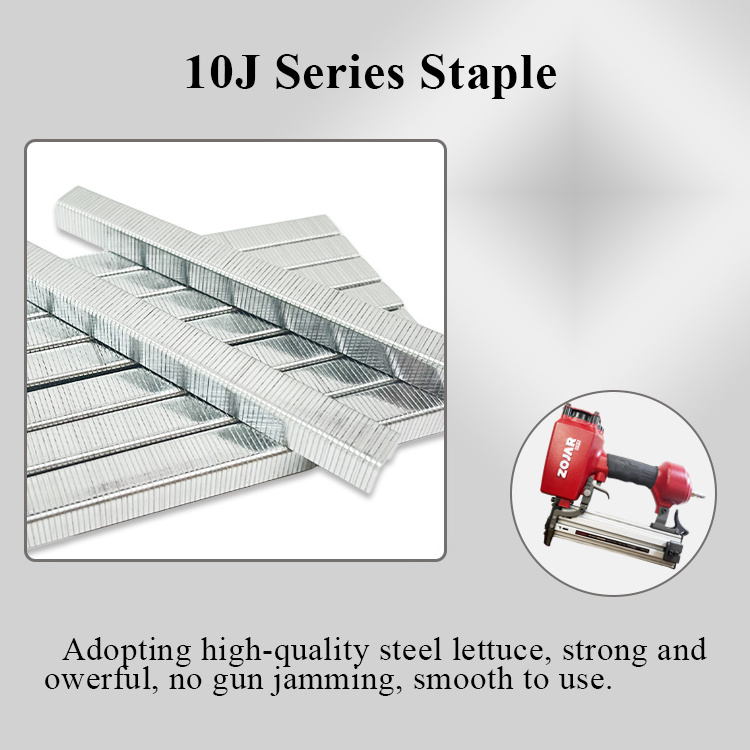 WISDOM Stainless Steel Staples 1010J 10J Series Nail Gun Nails For 1013J 1022J Stapler Galvanized Furniture Nail