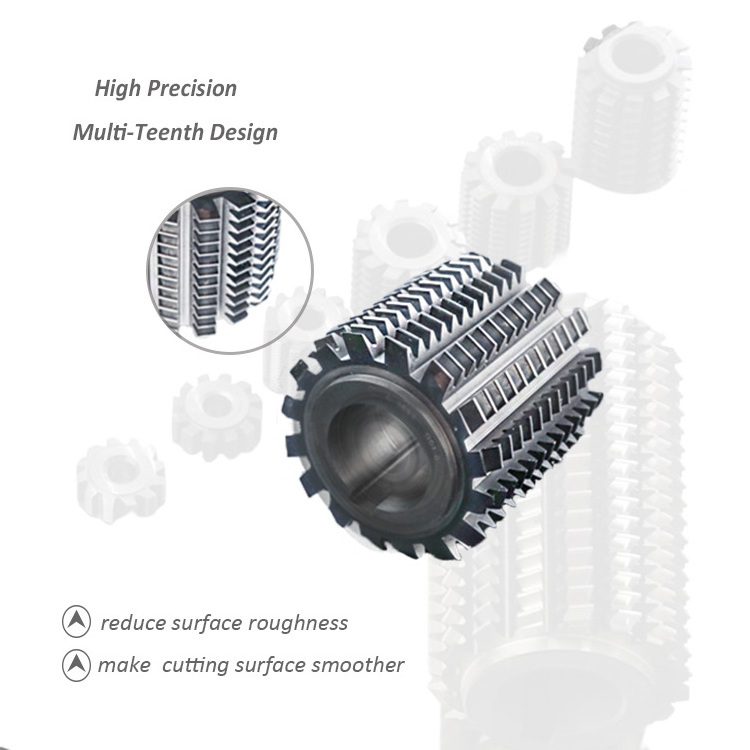 High Accuracy Preshaving Gear Hobbing Cutters For Spur Gear CNC Hobbing Machine Gear Cutter