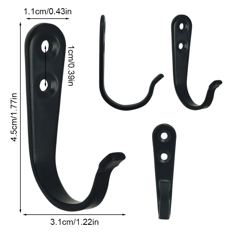 Boxed metal wall hooks Modern style heavy duty single claw coat hooks