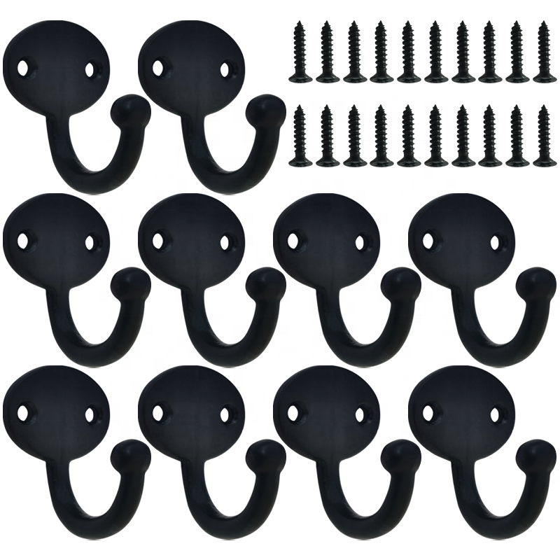 Modern modern style oval base design hooks Wall mounted heavy duty single claw coat and hat hook