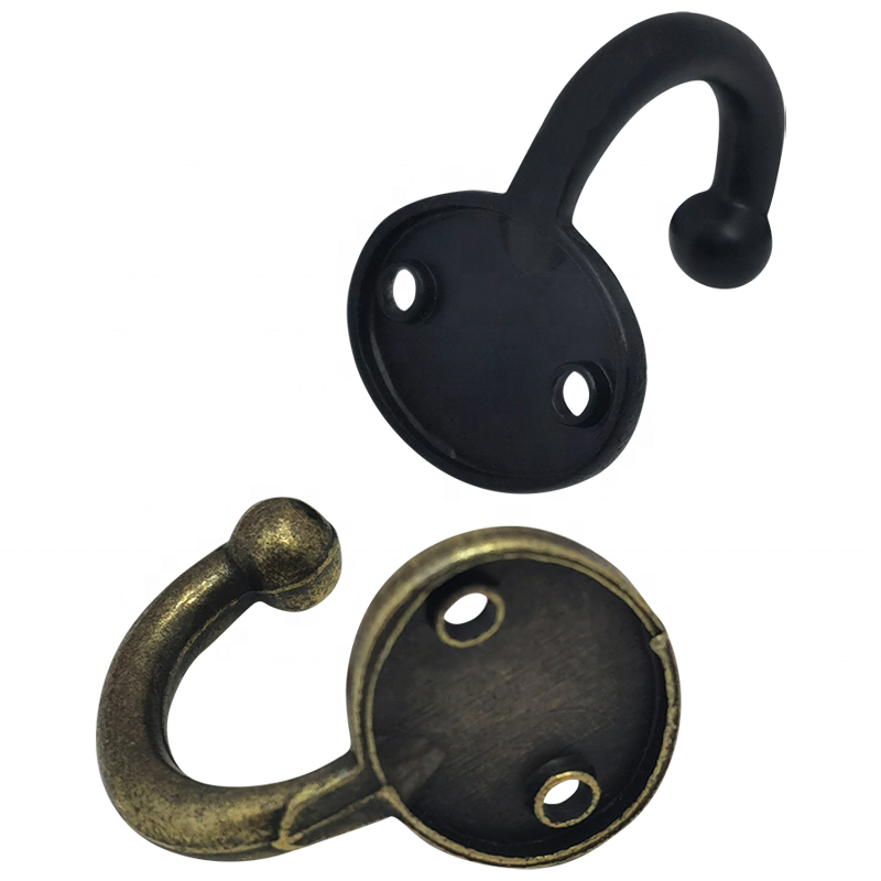 Modern modern style oval base design hooks Wall mounted heavy duty single claw coat and hat hook