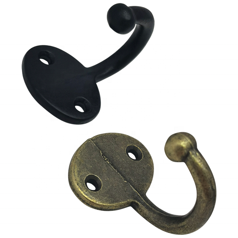 Modern modern style oval base design hooks Wall mounted heavy duty single claw coat and hat hook