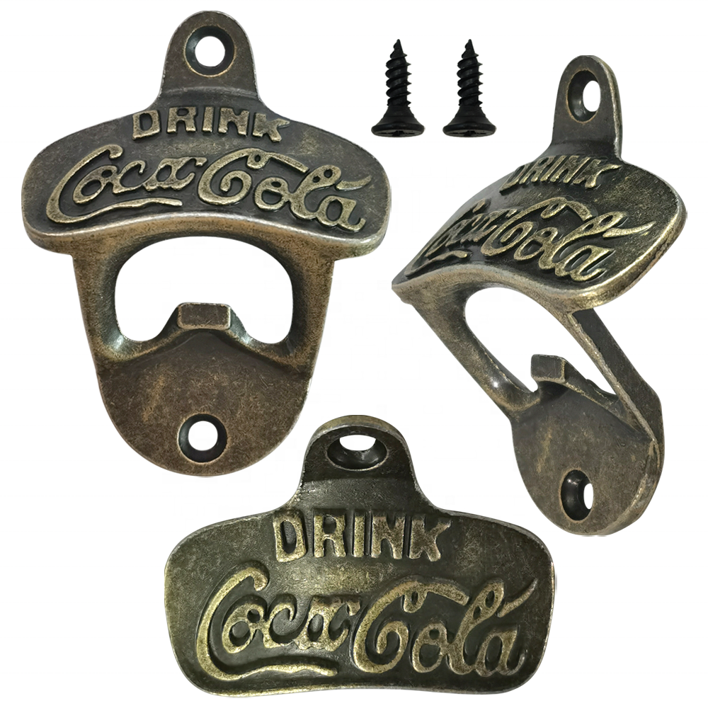 Personality text embossed bottle opener Wall-mounted beer opener suitable for beer and beverage lovers