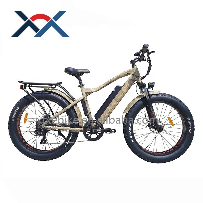 Camouflage Color Hunting Ebike Offroad 26Inch*4.0 Fat Tire 750w Mountainbike for Adult Bicycle Electric Bike