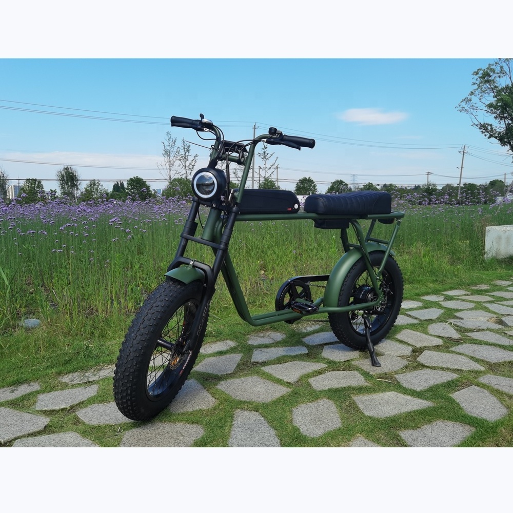 2022 New design super/73 48V 15Ah 20 inch fat tire ebike 750W electric retro bike