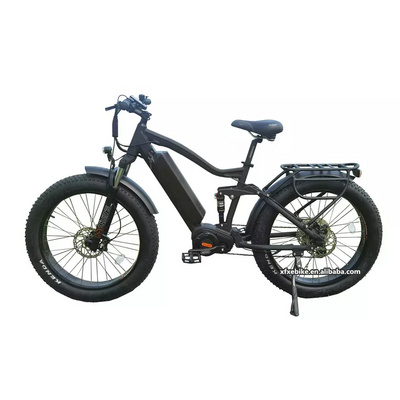 2024 Powerful Hunting 52V 1000W Mid Drive E bike 20AH SDI Battery Full Suspension Electric Bike 26 Inch Fat Tire Mountain Ebike BestSuppliers