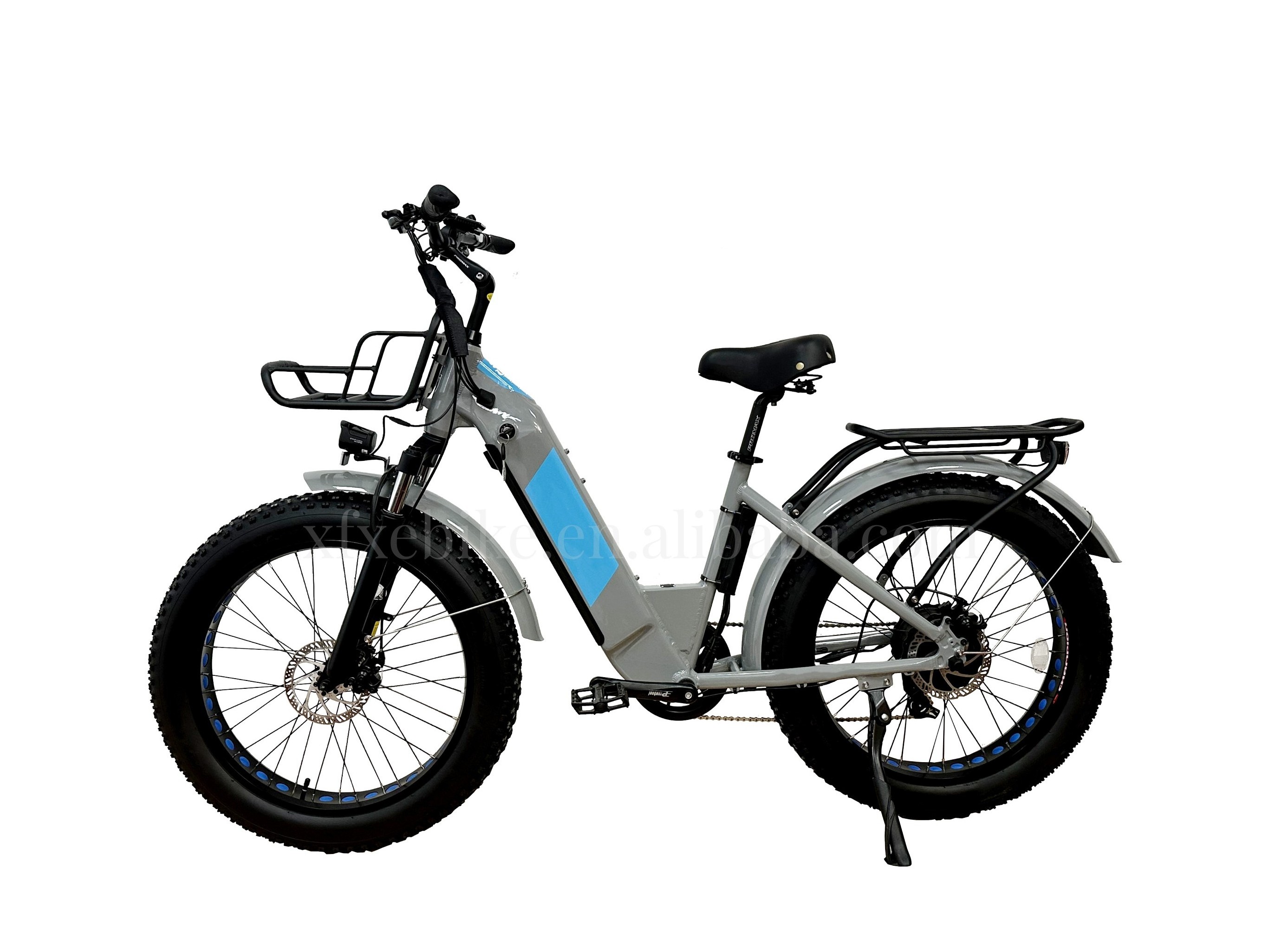 China Factory Women 24inch E Bike 48V 15Ah Hidden Battery Step Thru CIty Ebike 750W Bafang Brand Motor Fat Tire Electric Bike