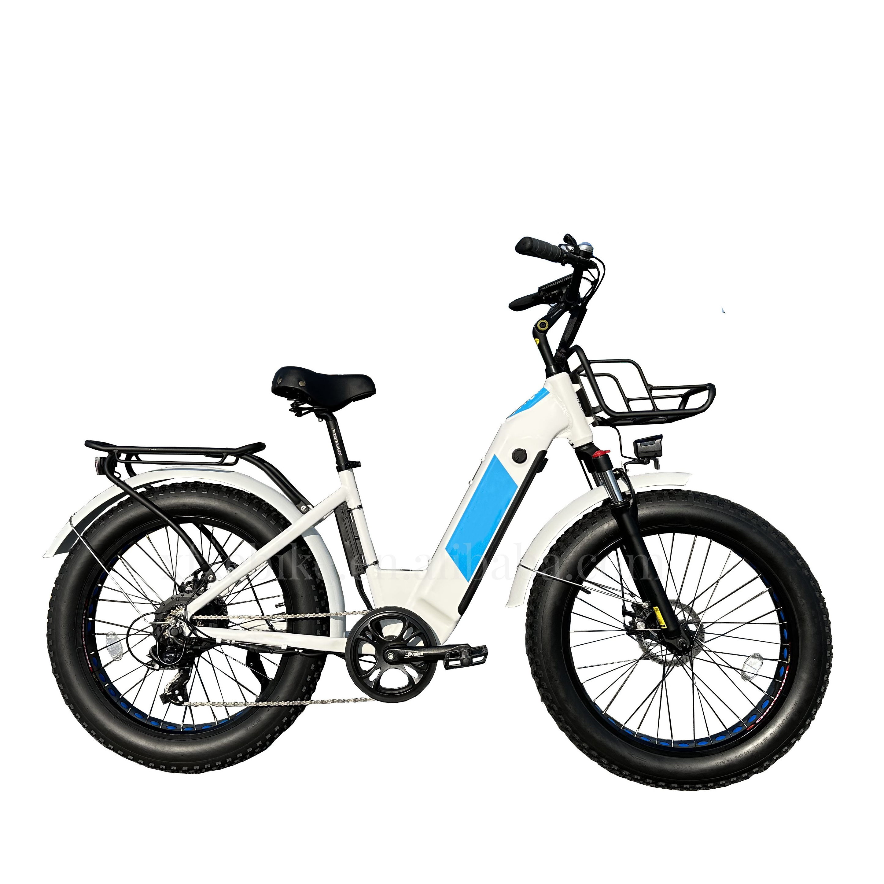 China Factory Women 24inch E Bike 48V 15Ah Hidden Battery Step Thru CIty Ebike 750W Bafang Brand Motor Fat Tire Electric Bike