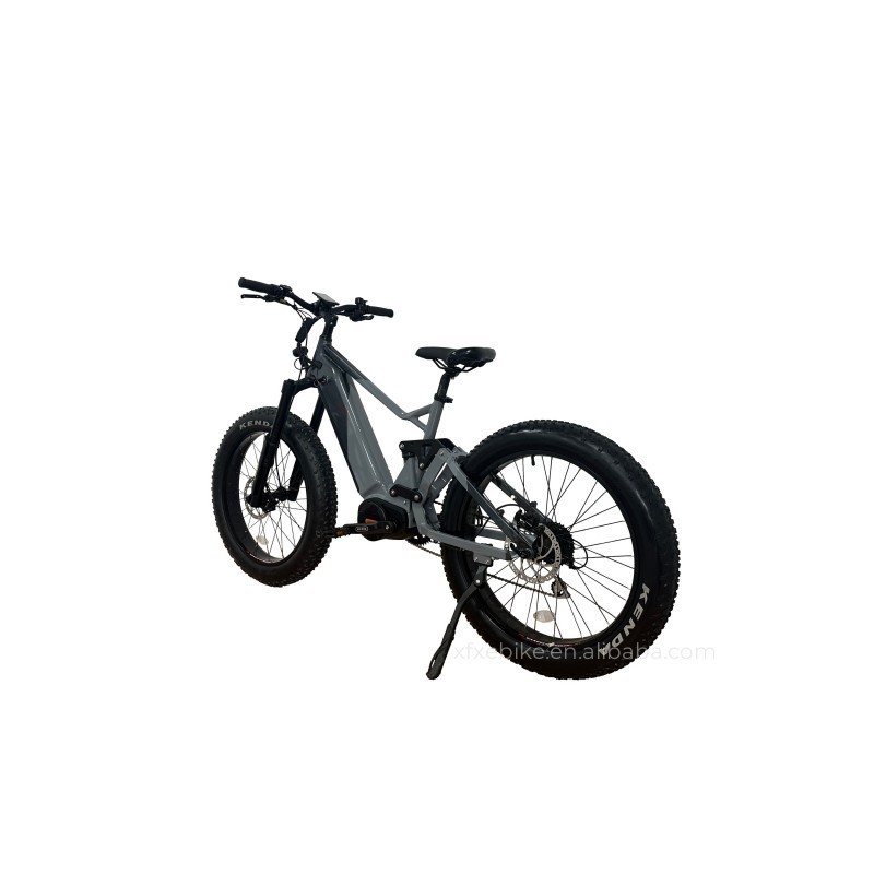 Air Shock 7 Speed Full Suspension 48V 17AH Electric Fat Tire Bike 1000w Bafang Mid Drive Mountain E bike