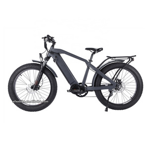 Strong 48V 1000W Mid Drive Electric Mountain Bike 17.5AH/21AH Hidden Battery 26 Inch Hunting Fat Tire Ebike