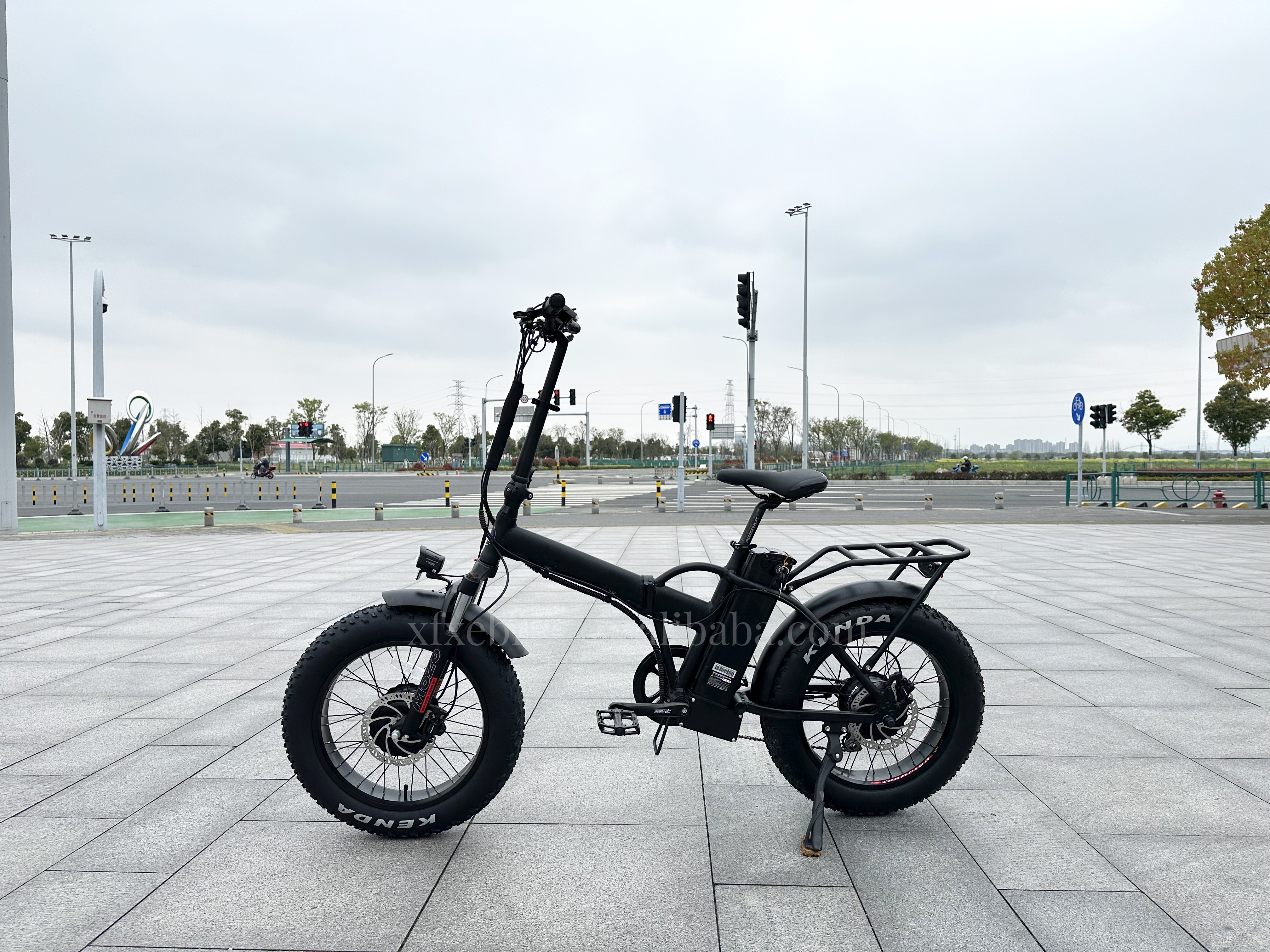 High Power AWD 20Inch Fat Tire 48V 750W Two Motors 19Ah Big Battery Capacity Bicycle Electric Folding Bike