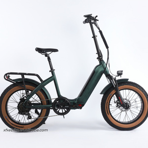 Foldable Hidden Battery E Bike 48V 750W Bafang Motor Ebike 20Inch*4.0 Folding Electric Fat Tire Bike