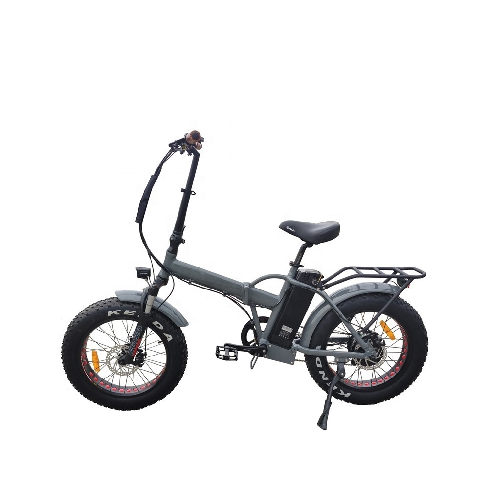 Hot 48V 15Ah lithium battery disc brake fat tire folding electric bike 20 inch 750w