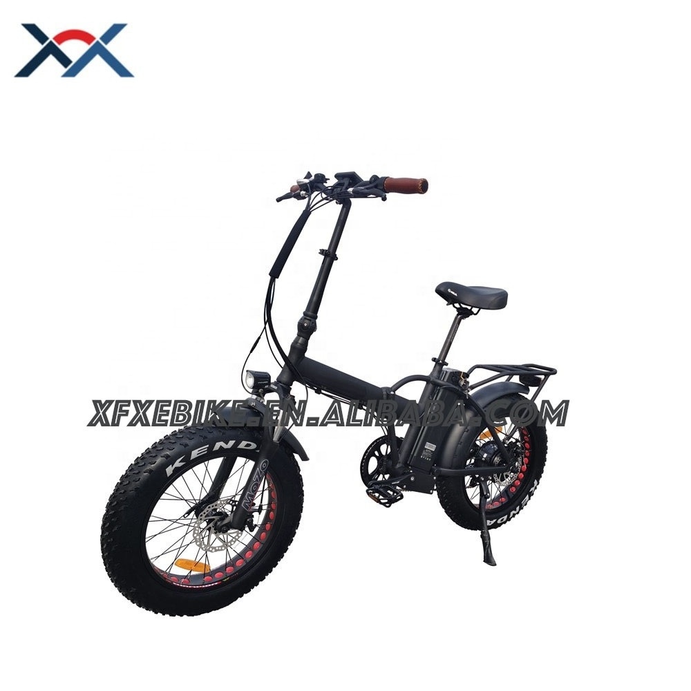 Hot 48V 15Ah lithium battery disc brake fat tire folding electric bike 20 inch 750w