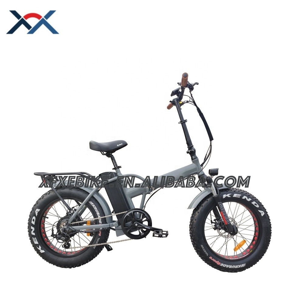 Hot 48V 15Ah lithium battery disc brake fat tire folding electric bike 20 inch 750w