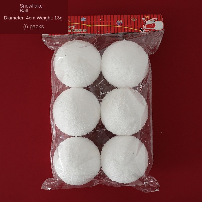 Wholesale hanging ornaments Snowball wedding decoration Pure white foam ball Christmas decoration snowball