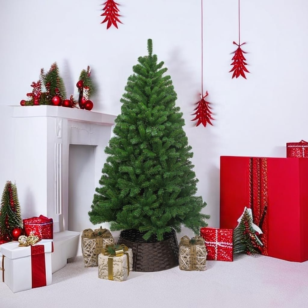 5FT 6Ft 7ft Artificial Christmas Tree with Stand Decorated for Home Holiday Party Christmas Tree Decoration