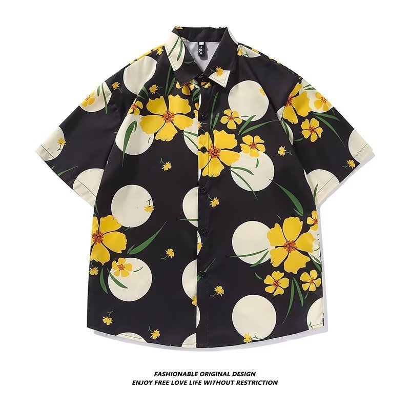 Hawaiian Shirts Wholesale Mens Hawaiian Shirt Fashion Custom Printed Hawaiian Button Up Shirt