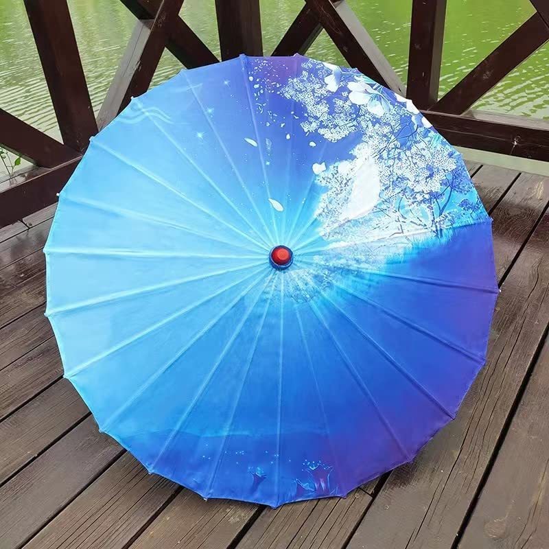 Oiled Paper Umbrella Decorations Windproof Women Handmade Chinese Classical Dance Paper Umbrellas