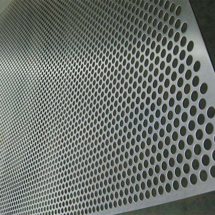 mild steel 5mm hole 2mm pitch perforated sheet with galvanized coated