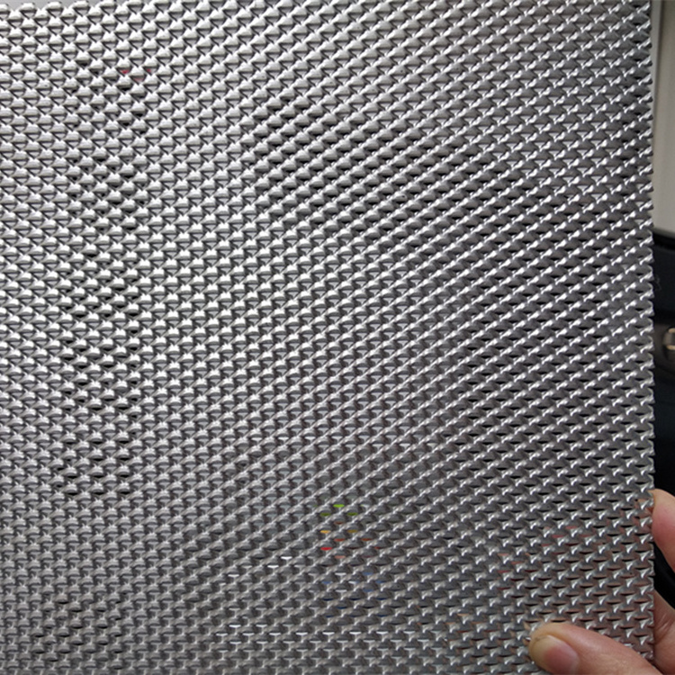 0.5mm thickness One way vision aluminum expanded screen for window screen aluminum limited vision mesh