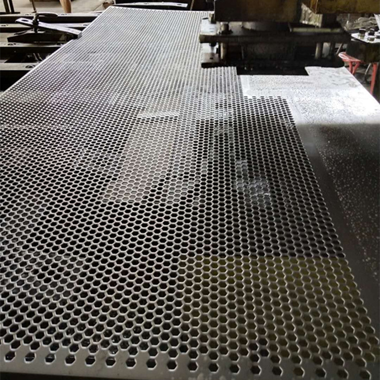 mild steel 5mm hole 2mm pitch perforated sheet with galvanized coated