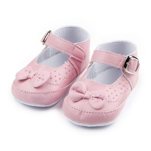 Hot selling soft sole 1 dollar shoes PU baby shoes