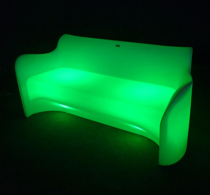 Nightclub Ktv Modern Furniture Remote Rgb Color Illuminated Led Salon Events Bar Sofa Seat Light Up Led Sectional Sofa