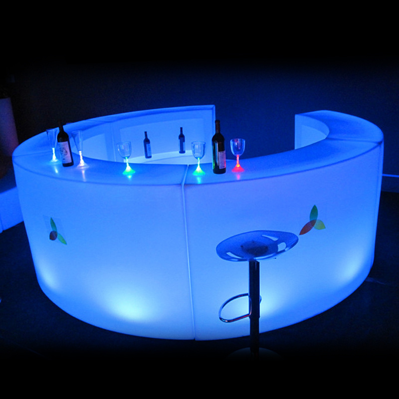 LED Bar Counter Mobile Bars For Sale&semi  Circle Table & Round Bistro Table For Event