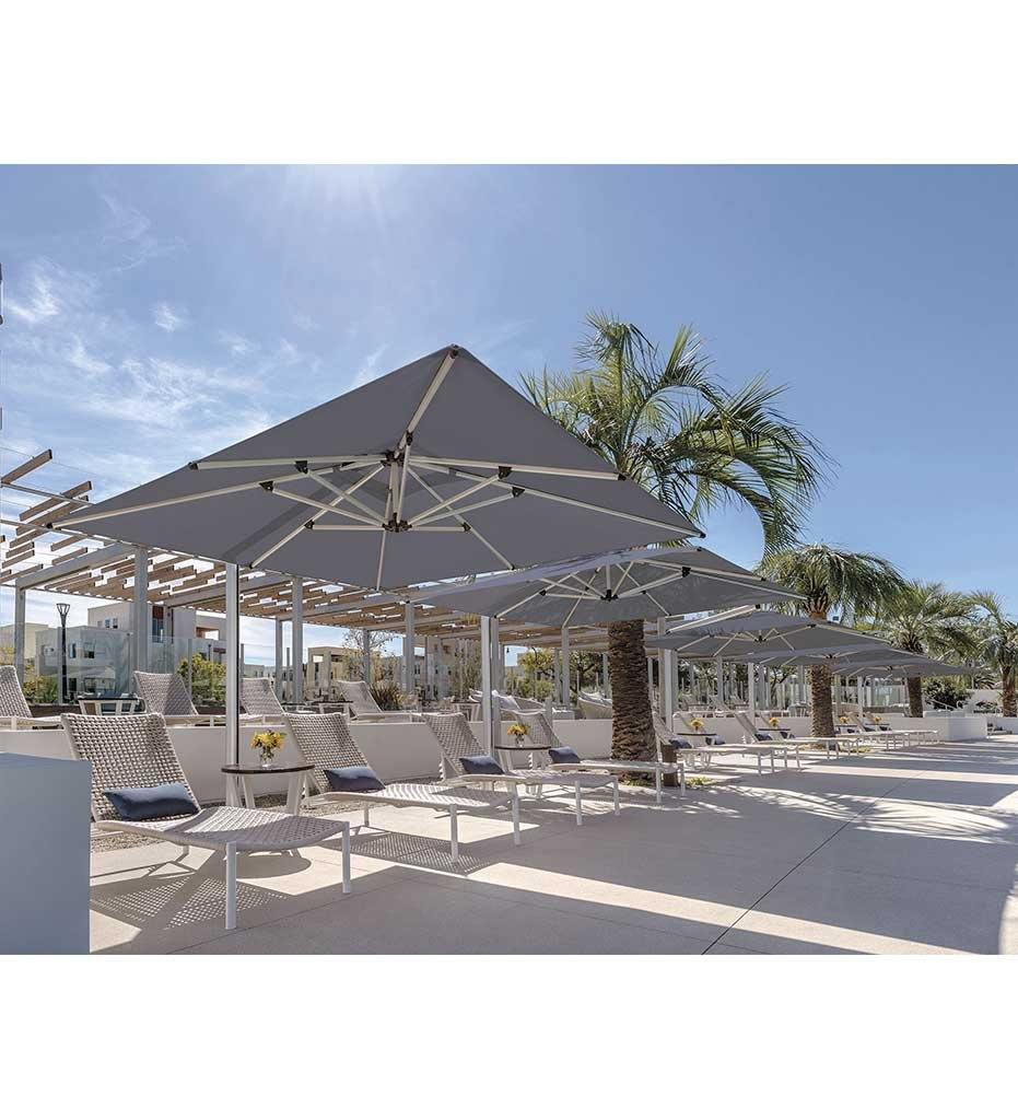 Outdoor Modern Furniture Patio Rectangular Garden Parasol Outdoor Umbrella for sun loungers