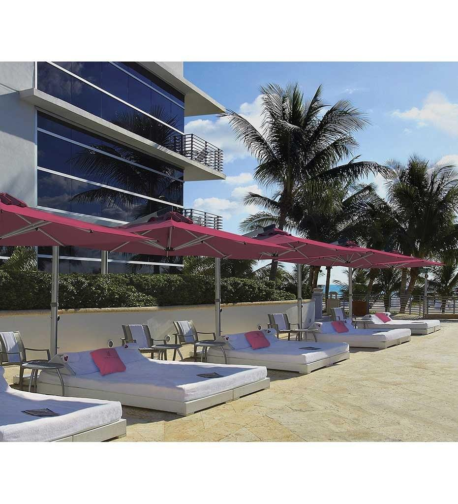 Outdoor Modern Furniture Patio Rectangular Garden Parasol Outdoor Umbrella for sun loungers