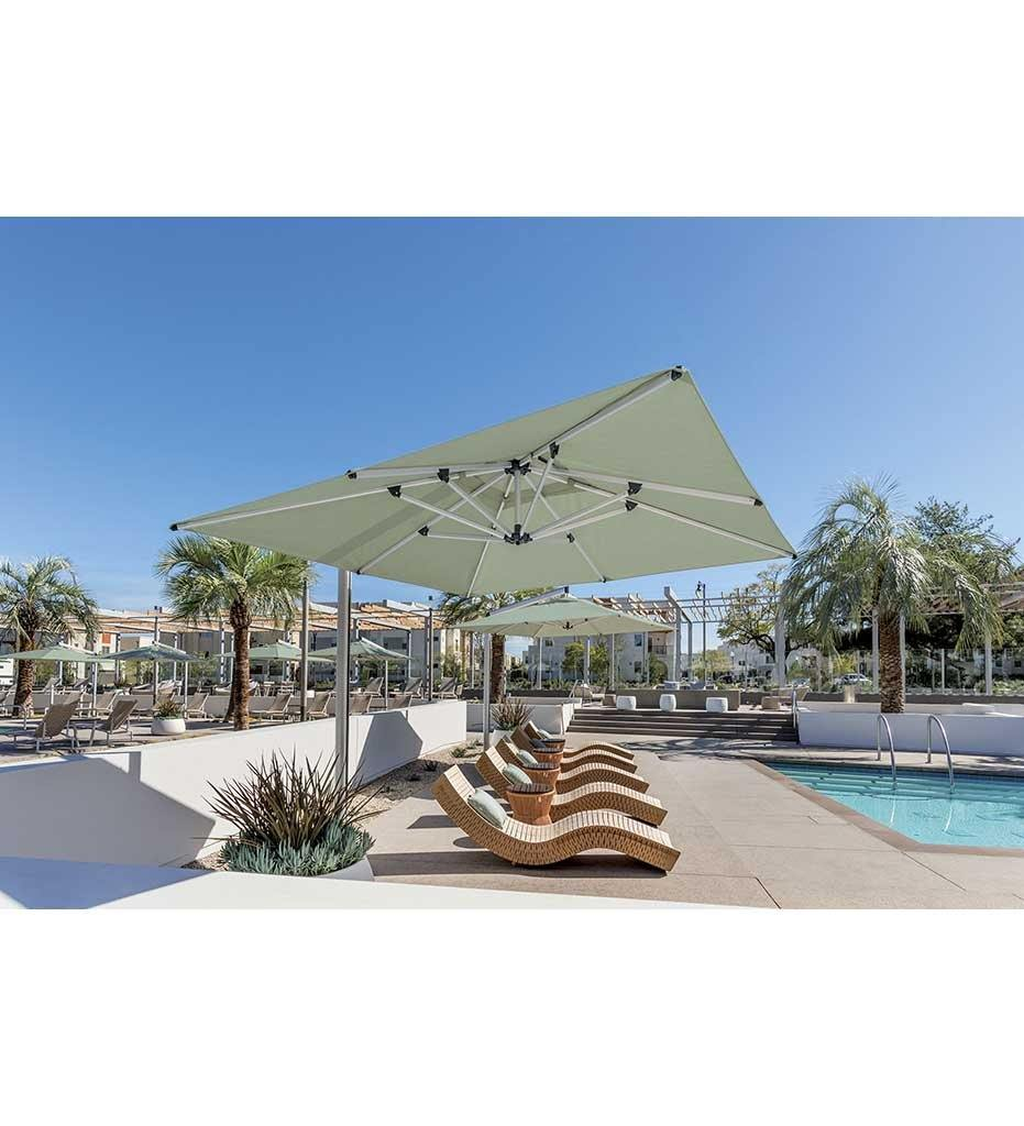 Outdoor Modern Furniture Patio Rectangular Garden Parasol Outdoor Umbrella for sun loungers