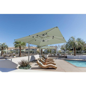 Outdoor Modern Furniture Patio Rectangular Garden Parasol Outdoor Umbrella for sun loungers