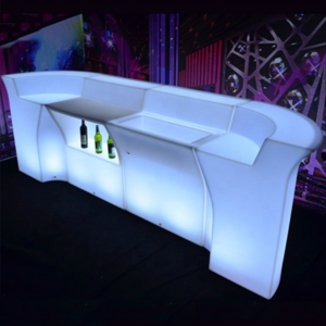 Bar Furniture Straight and corner counter portable led bar table/illuminated Led Bar counter